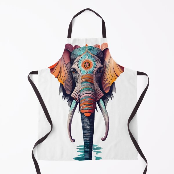 Item preview, Painted elephant head graffiti style designed and sold by Ann Miu Deluxe.