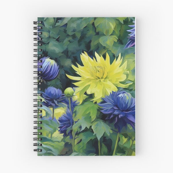 Item preview, Dahlia Tile 15: Velvet Pom-Poms in a Rainbow Garden with Layers of Petals designed and sold by TheBrainArt.