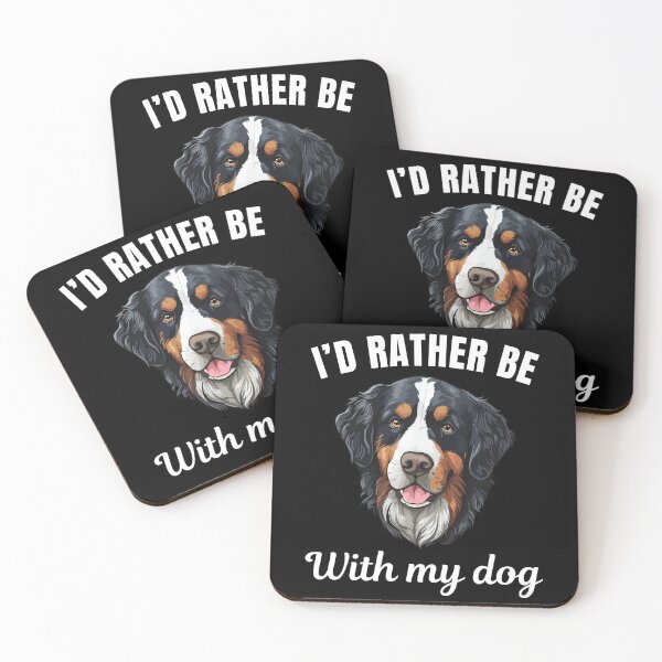 Item preview, I'd rather be with my dog, funny bernese mountain breed owners or lovers saying  designed and sold by NBSStore.
