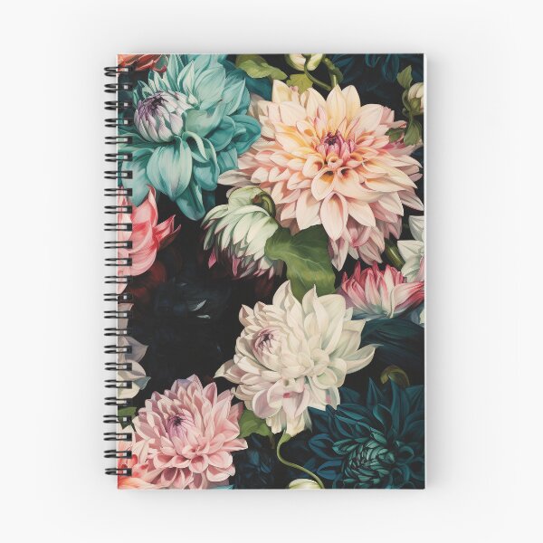 Item preview, Dahlia Tile 18: Velvet Pom-Poms in a Rainbow Garden with Layers of Petals designed and sold by TheBrainArt.