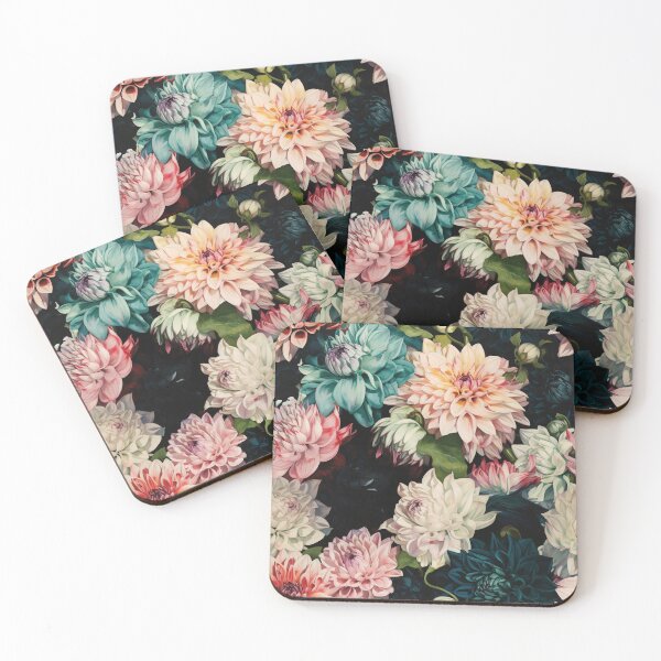 Item preview, Dahlia Tile 18: Velvet Pom-Poms in a Rainbow Garden with Layers of Petals designed and sold by TheBrainArt.