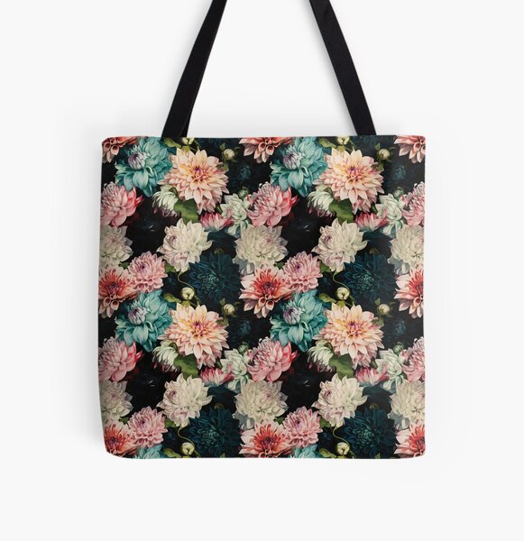 Item preview, Dahlia Tile 18: Velvet Pom-Poms in a Rainbow Garden with Layers of Petals designed and sold by TheBrainArt.