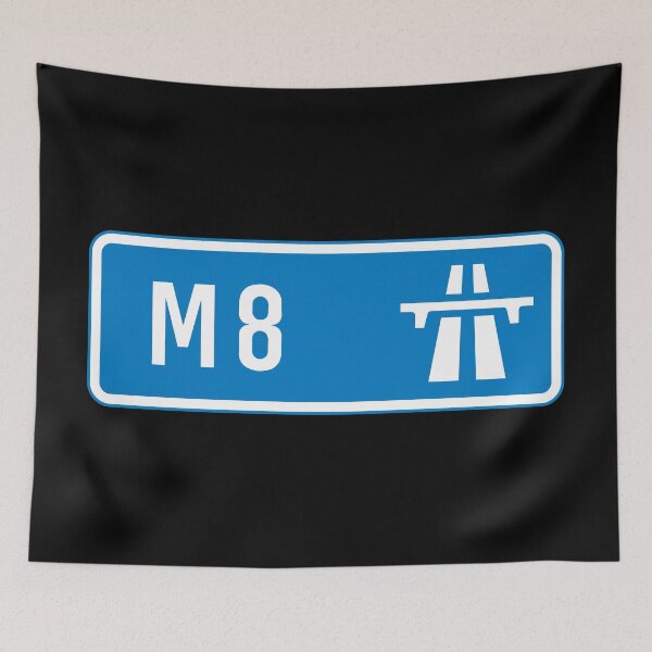 Item preview, Edinburgh Bound - Blue M8, M9, A720, Motorway Sign designed and sold by WilliamsonMedia.
