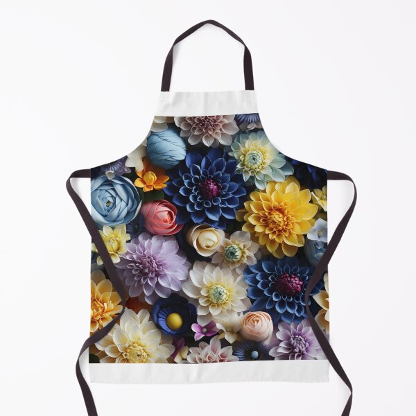 Item preview, Dahlia Tile 19: Velvet Pom-Poms in a Rainbow Garden with Layers of Petals designed and sold by TheBrainArt.