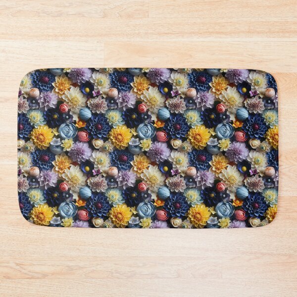 Item preview, Dahlia Tile 19: Velvet Pom-Poms in a Rainbow Garden with Layers of Petals designed and sold by TheBrainArt.