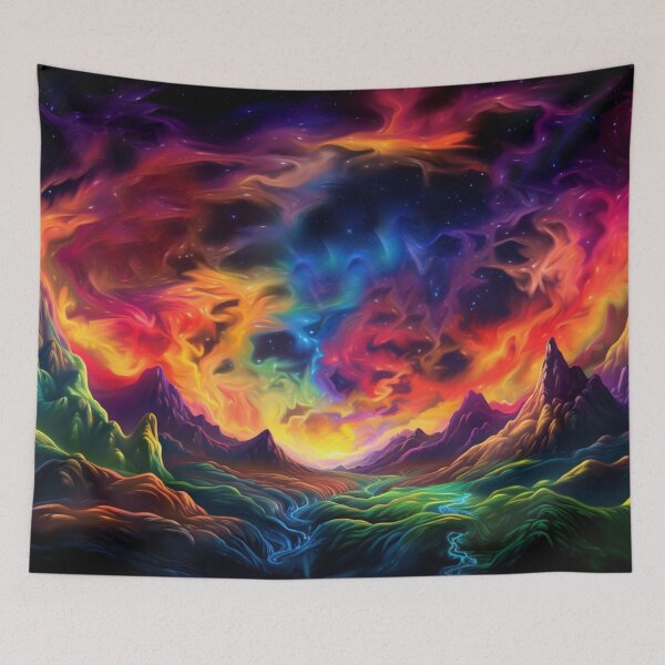 Item preview, Fantasy Landscape Art - Ethereal Dreamscape Realm designed and sold by Fantasy Masterpiece.