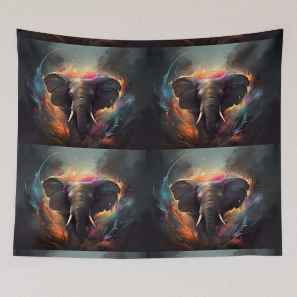 Item preview, African Elephant Abstract Art designed and sold by PeteRascal.
