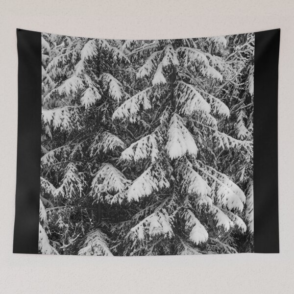 Item preview, Spruce covered. Parkkuu winter 2023  bw 1 designed and sold by Jouko Lehto Photography.