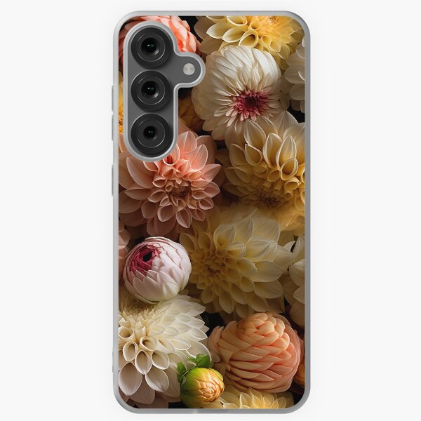 Item preview, Dahlia Tile 20: Velvet Pom-Poms in a Rainbow Garden with Layers of Petals designed and sold by TheBrainArt.