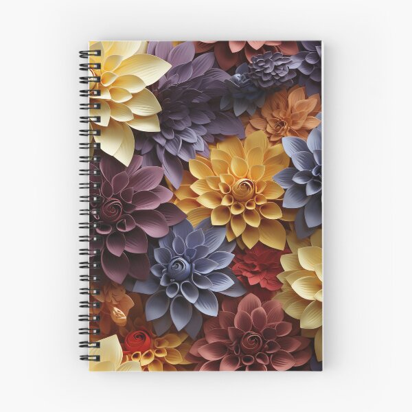 Item preview, Dahlia Tile 21: Velvet Pom-Poms in a Rainbow Garden with Layers of Petals designed and sold by TheBrainArt.