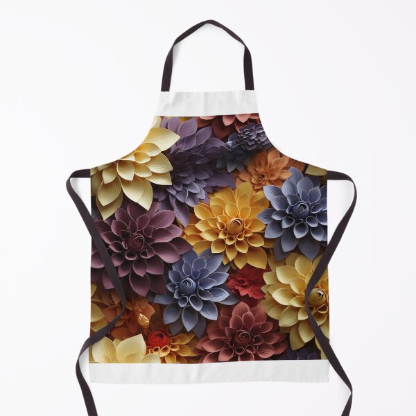 Item preview, Dahlia Tile 21: Velvet Pom-Poms in a Rainbow Garden with Layers of Petals designed and sold by TheBrainArt.