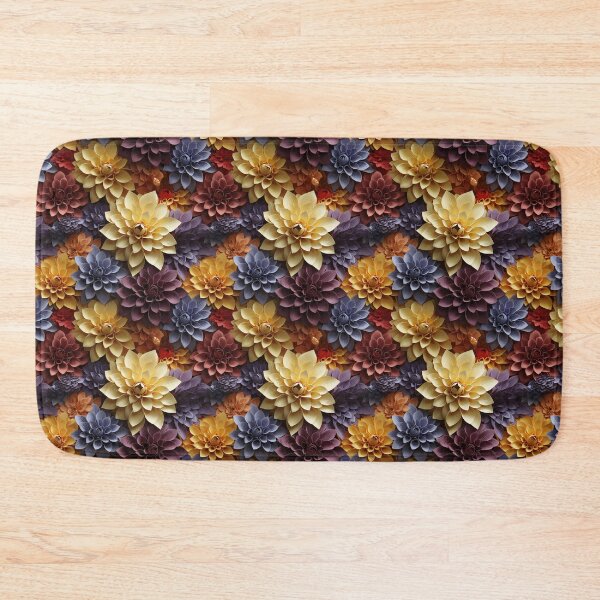 Item preview, Dahlia Tile 21: Velvet Pom-Poms in a Rainbow Garden with Layers of Petals designed and sold by TheBrainArt.