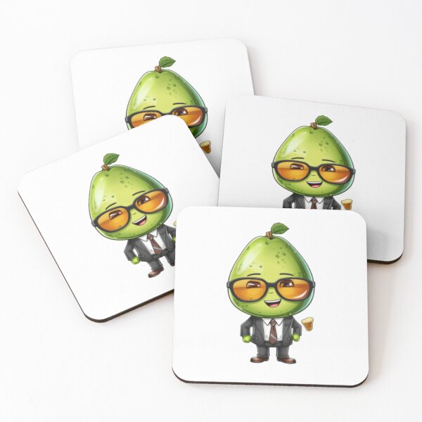 Item preview, Mamacado and Papacado - The Cute Smiling Avocado for Young Audience designed and sold by cristina1001.
