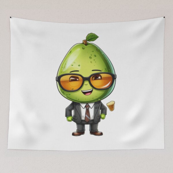 Item preview, Mamacado and Papacado - The Cute Smiling Avocado for Young Audience designed and sold by cristina1001.