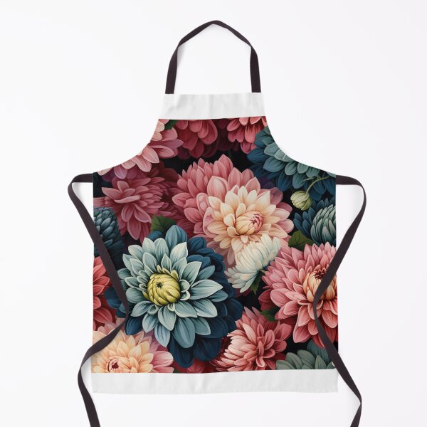 Item preview, Dahlia Tile 22: Velvet Pom-Poms in a Rainbow Garden with Layers of Petals designed and sold by TheBrainArt.