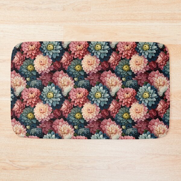 Item preview, Dahlia Tile 22: Velvet Pom-Poms in a Rainbow Garden with Layers of Petals designed and sold by TheBrainArt.