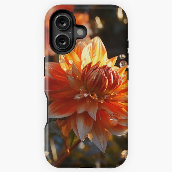 Item preview, Dahlia Tile 23: Velvet Pom-Poms in a Rainbow Garden with Layers of Petals designed and sold by TheBrainArt.