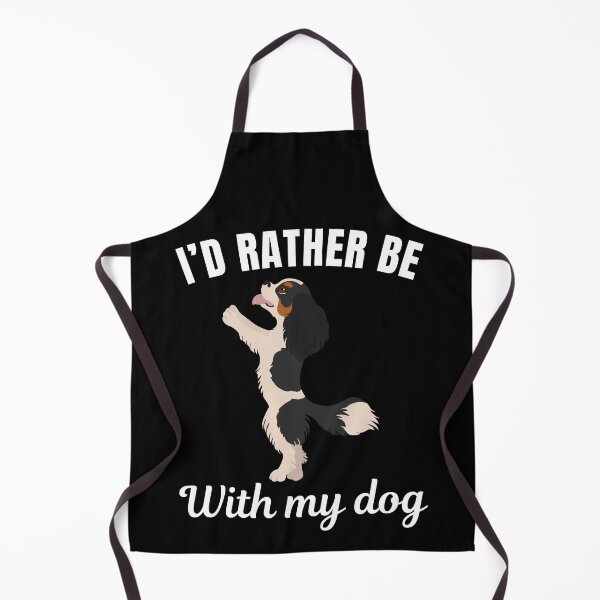 Item preview, I'd rather be with my dog, funny cavalier king charles spaniel breed owners or lovers saying designed and sold by NBSStore.
