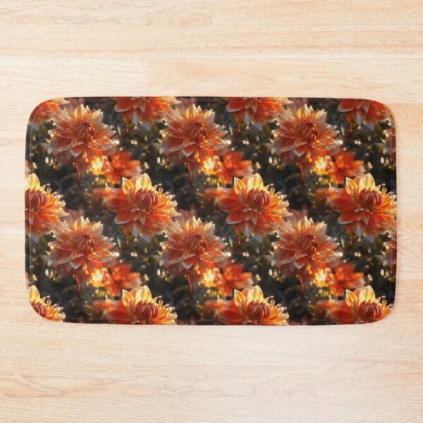 Item preview, Dahlia Tile 23: Velvet Pom-Poms in a Rainbow Garden with Layers of Petals designed and sold by TheBrainArt.