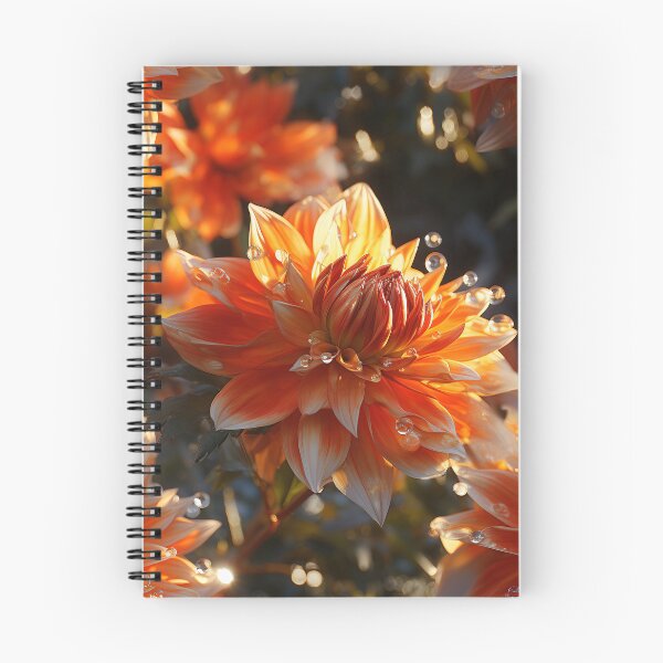 Item preview, Dahlia Tile 23: Velvet Pom-Poms in a Rainbow Garden with Layers of Petals designed and sold by TheBrainArt.