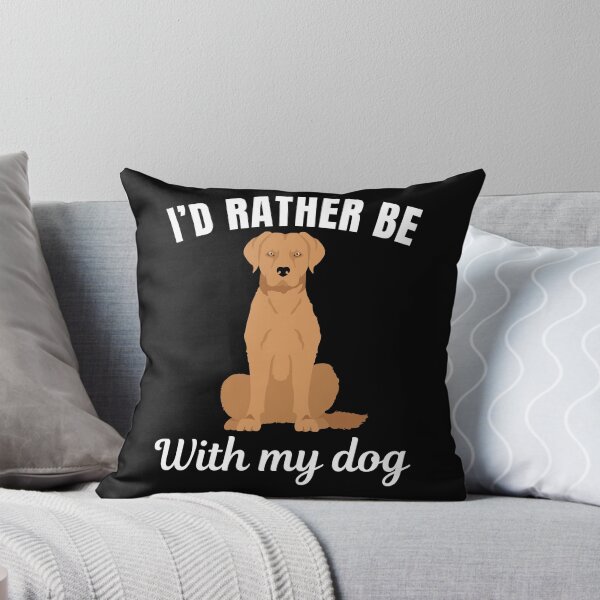 Item preview, I'd rather be with my dog, funny chesapeake bay retriever breed owners or lovers saying  designed and sold by NBSStore.