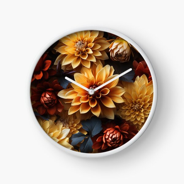 Item preview, Dahlia Tile 25: Velvet Pom-Poms in a Rainbow Garden with Layers of Petals designed and sold by TheBrainArt.
