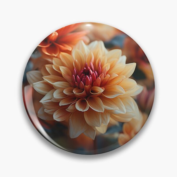 Item preview, Dahlia Tile 26: Velvet Pom-Poms in a Rainbow Garden with Layers of Petals designed and sold by TheBrainArt.