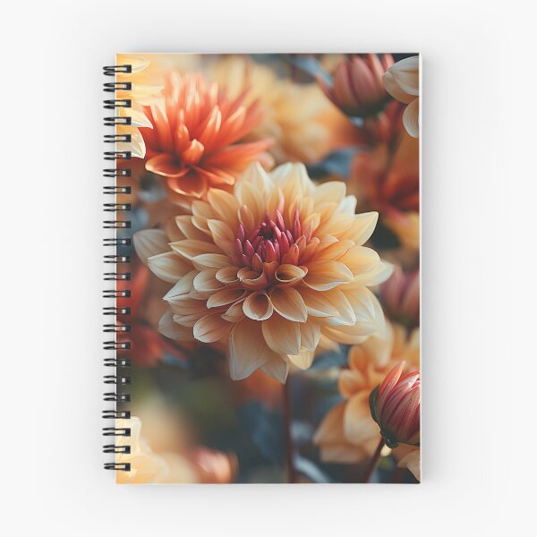 Item preview, Dahlia Tile 26: Velvet Pom-Poms in a Rainbow Garden with Layers of Petals designed and sold by TheBrainArt.