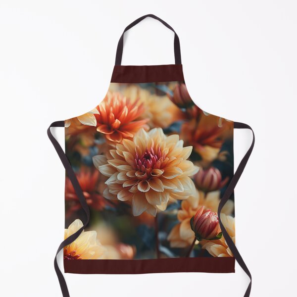 Item preview, Dahlia Tile 26: Velvet Pom-Poms in a Rainbow Garden with Layers of Petals designed and sold by TheBrainArt.