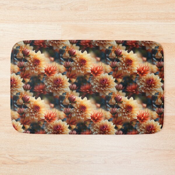 Item preview, Dahlia Tile 26: Velvet Pom-Poms in a Rainbow Garden with Layers of Petals designed and sold by TheBrainArt.
