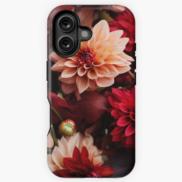 Item preview, Dahlia Tile 27: Velvet Pom-Poms in a Rainbow Garden with Layers of Petals designed and sold by TheBrainArt.