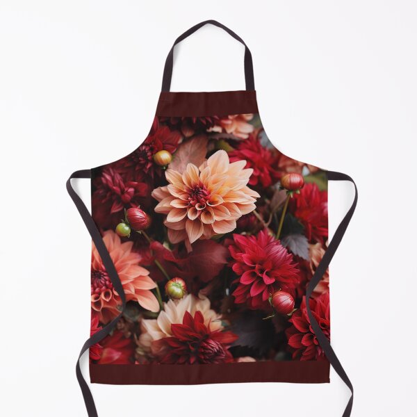 Item preview, Dahlia Tile 27: Velvet Pom-Poms in a Rainbow Garden with Layers of Petals designed and sold by TheBrainArt.