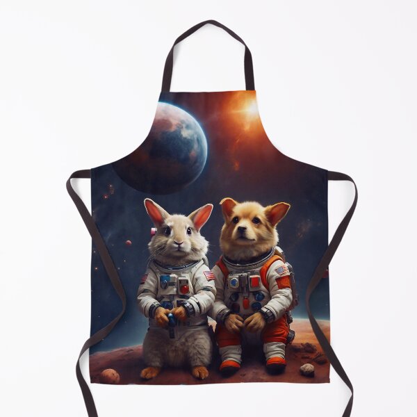 Item preview, Rabbit and dog in space designed and sold by M-Y-A-R-T-.