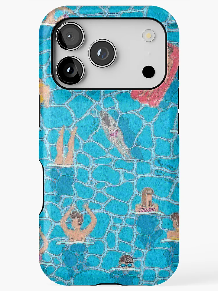 Thumbnail 1 of 4, iPhone Case, Pool designed and sold by ROPATROKOLA.