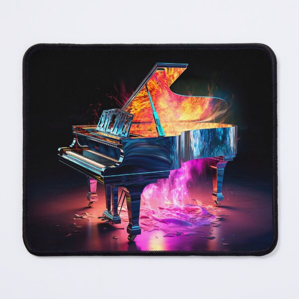 Item preview, Iridescent Fire: Abstract Piano Art in Vivid Hues designed and sold by iQuorra.