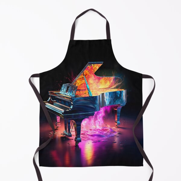 Item preview, Iridescent Fire: Abstract Piano Art in Vivid Hues designed and sold by iQuorra.