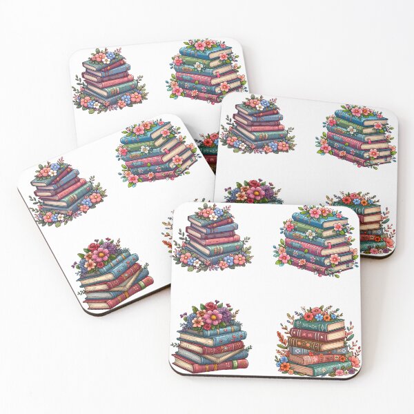 Item preview, Floral Books Bundle For Bookworm Pile Of Books designed and sold by BeansterNL.
