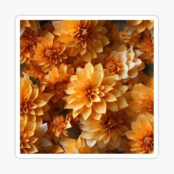 Item preview, Dahlia Tile 28: Velvet Pom-Poms in a Rainbow Garden with Layers of Petals designed and sold by TheBrainArt.