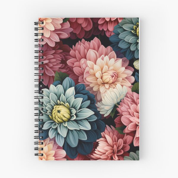 Item preview, Dahlia Tile 29: Velvet Pom-Poms in a Rainbow Garden with Layers of Petals designed and sold by TheBrainArt.