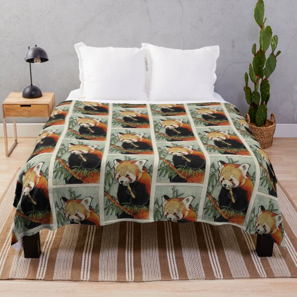 Item preview, Red Panda In Japan Style Ginger Asian Bamboo Eating Food Hungry designed and sold by Cr320.