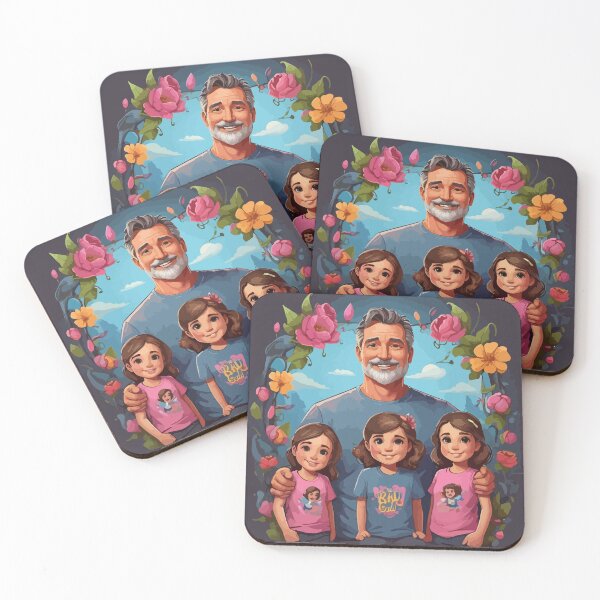 Item preview, dad and girls designed and sold by Eighterfire.