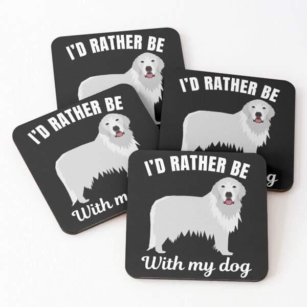 Item preview, I'd rather be with my dog, funny great pyrenees breed owners or lovers saying  designed and sold by NBSStore.