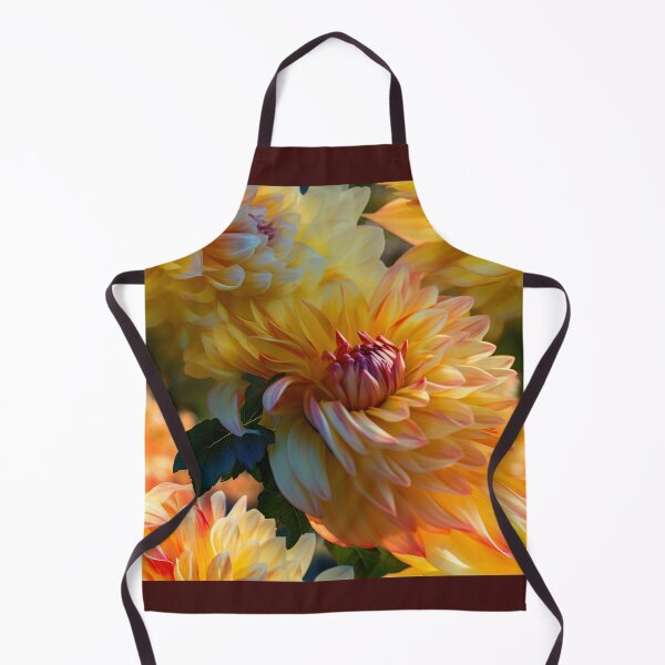Item preview, Dahlia Tile 30: Velvet Pom-Poms in a Rainbow Garden with Layers of Petals designed and sold by TheBrainArt.