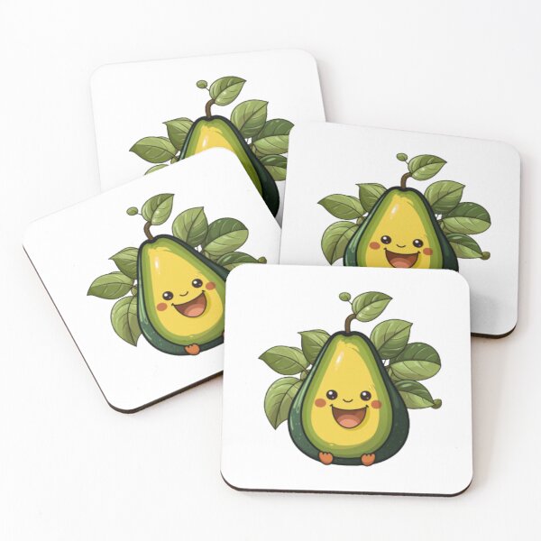 Item preview, Mamacado mini leafy avocado smiling and funny designed and sold by cristina1001.
