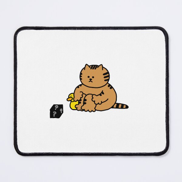 Item preview, a Cat and a Duck looking at the question box designed and sold by superbaechoo.