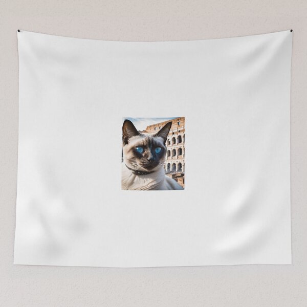 Item preview, Blue Eyes Siamese Cat At The Coliseum designed and sold by JoyPhotoArt.
