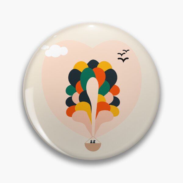 Item preview, Love in the Skies: Abstract Air Balloon Art designed and sold by ArtologyNamah.