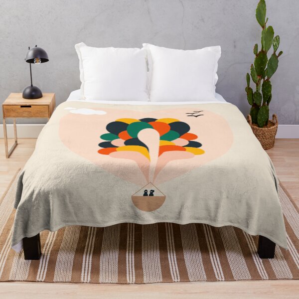 Item preview, Love in the Skies: Abstract Air Balloon Art designed and sold by ArtologyNamah.