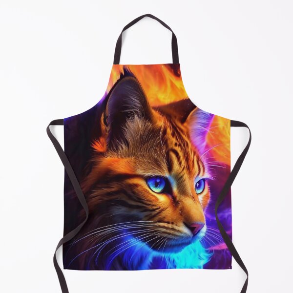 Item preview, Luminous feline with fiery fur designed and sold by M-Y-A-R-T-.