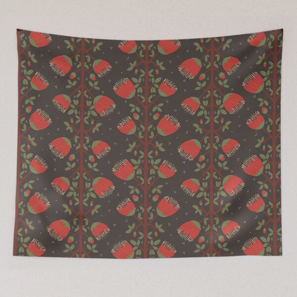 Item preview, Modern Pohutukawa Christmas floral  designed and sold by FrancesPoff.